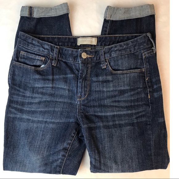 🎉Banana Republic🎉 Dark Wash Cropped Jeans - Picture 1 of 4